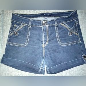 Karen T. Womens Denim Shorts Size 18